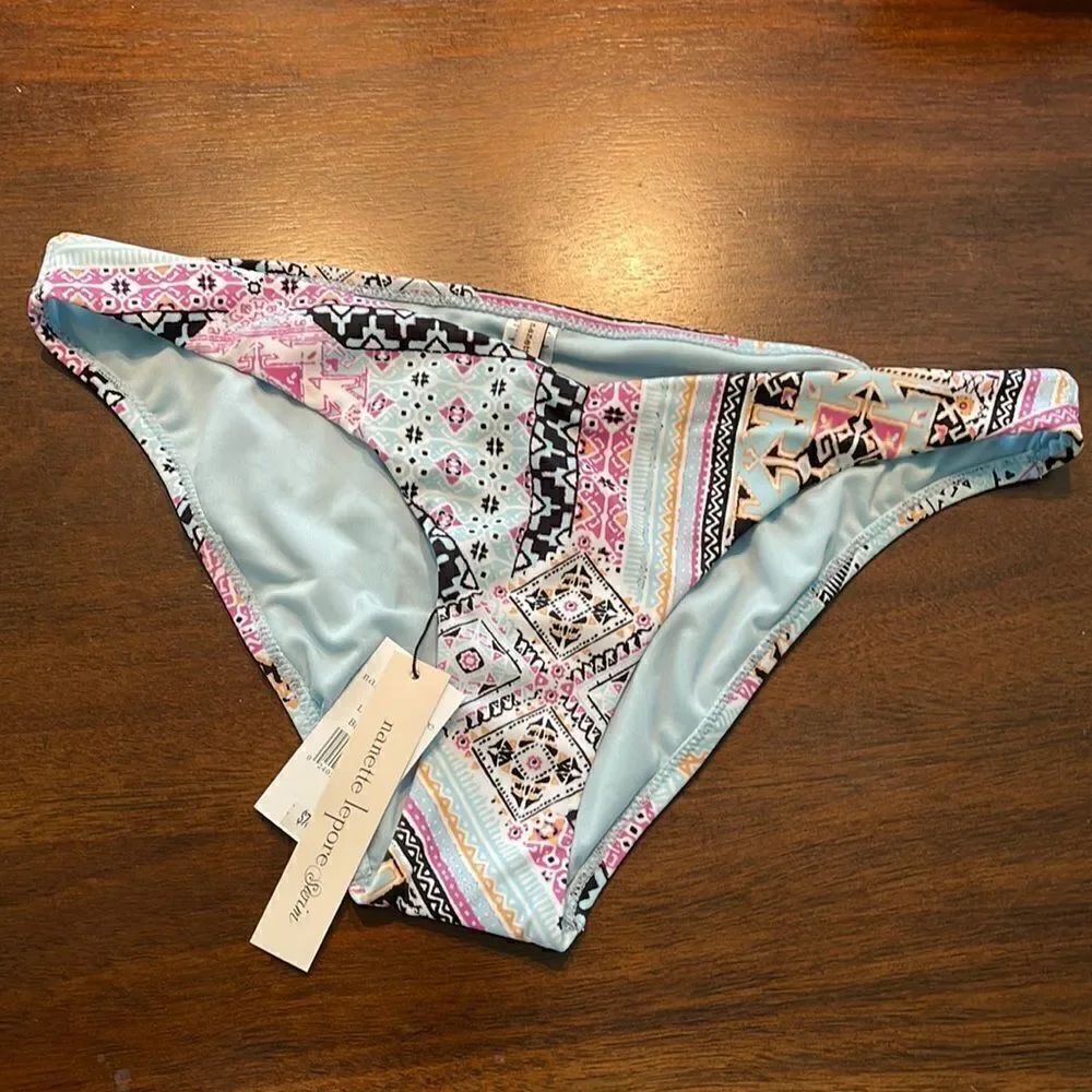 Nanette Lepore Multicolored Print Swimsuit Bottoms